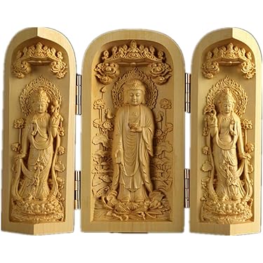 ♥骨董品　木彫り　仏像　木箱付き　仏様　仏具　仏壇　彫刻 Amazon.co.jp 人気ギフトランキング: 仏像 で、ギフトの設定を